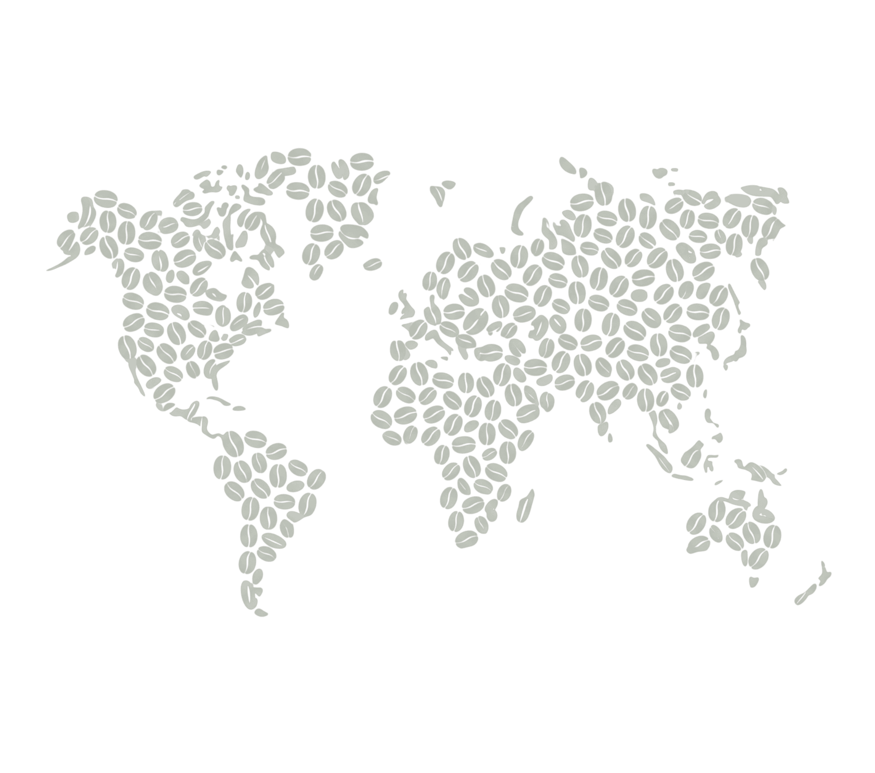 Coffee Beans World Map